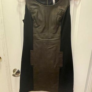 Kenzie Black and brown professional dress